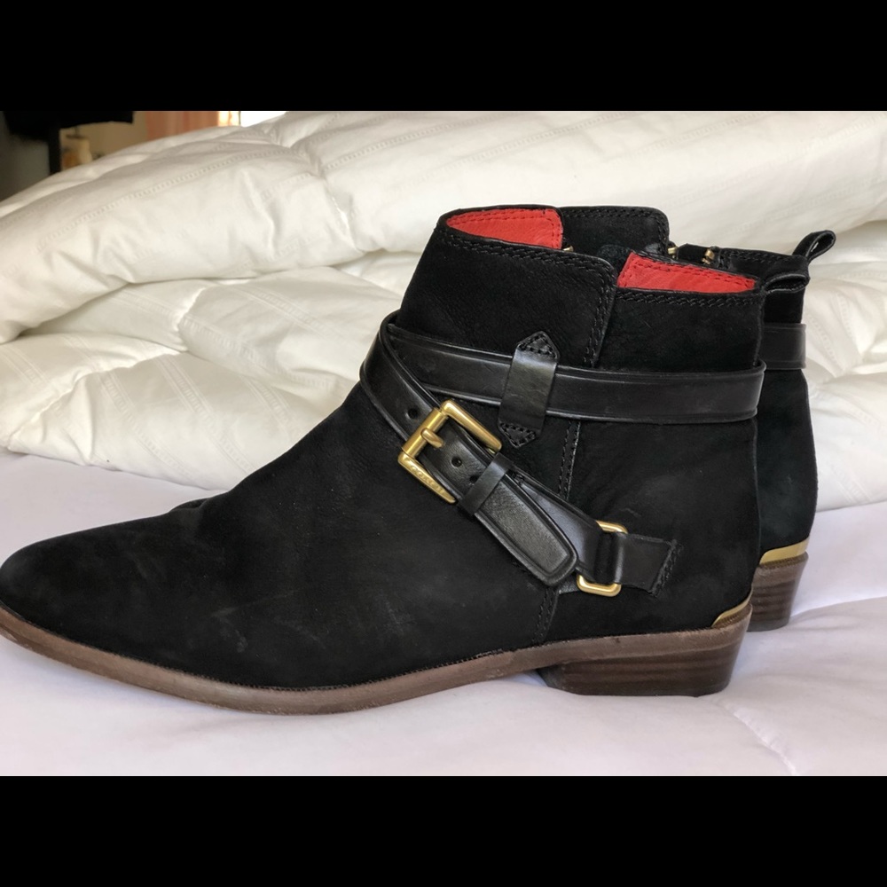 COACH Black suede ankle boots - Picture 2 of 6